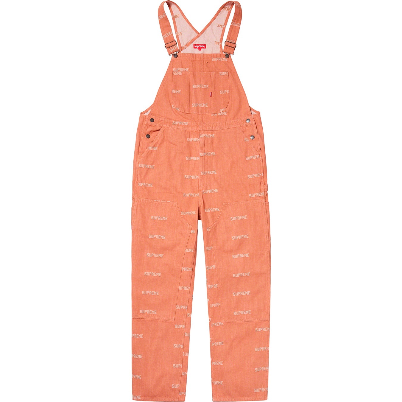 Logo Denim Overalls view 4